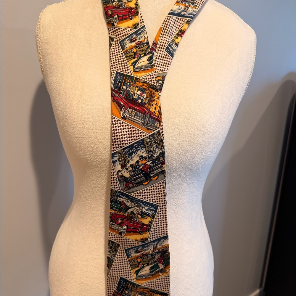 Warner Bros. Looney Tunes Car Print Tie